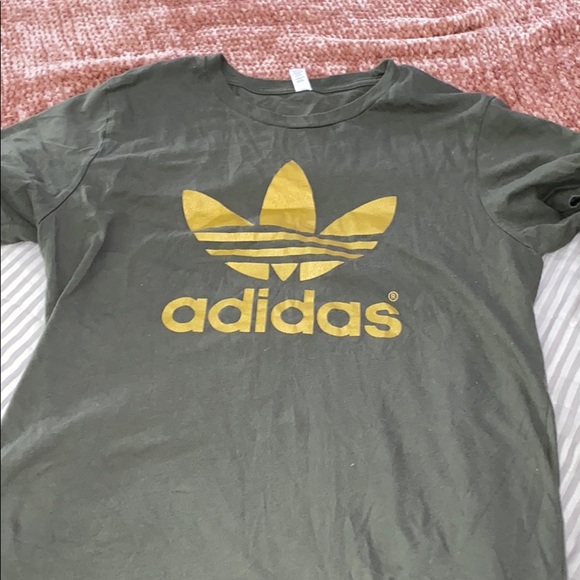 olive green adidas shirt